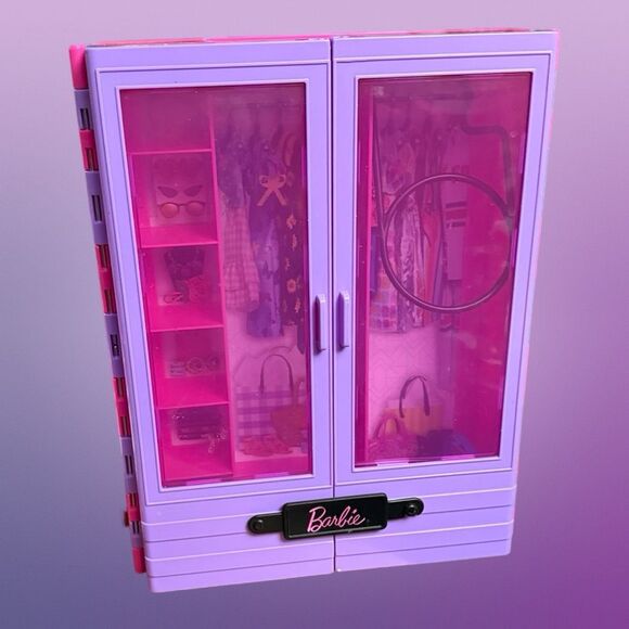 2016 Barbie Fashionistas Ultimate Doll Closet Purple & Pink Case - Picture 2 of 12